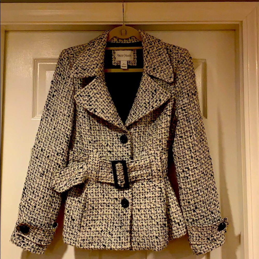 White House Black Market Cropped Pea Coat